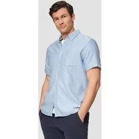 s.Oliver Kurzarmhemd Hemd Regular Fit: Kurzarm-Hemd aus Lyocellmix mit Button-Down-Kragen