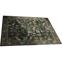 Agger Fußmatte Innen Boho – Rutschfester Türvorleger mit Blumen & Katzenmotiv, Flachflor Teppich für Eingang, Küche & Flur