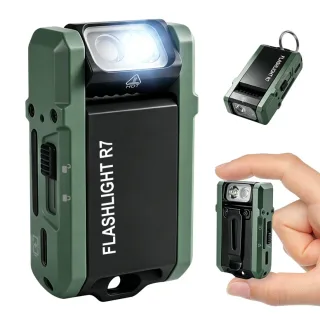 SEEKNITE R7 800 Lumens Multi-color EDC Flashlight Type-C Rechargeable RGB Protable Keychain Torch Waterproof For Outdoor