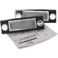 BRANDT AUTOMOTIVE KFZ-Ersatzleuchte LED Kennzeichenleuchten Auto Kennzeichenbeleuchtung, für Skoda Superb I 3U (01–08), VW Caddy III 2K (04–10), Golf V Plu...