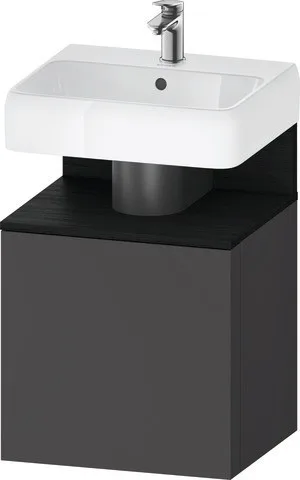 Duravit Qatego Waschtischunterbau wandhängend Graphit Matt 490x420x645 mm - QA4077L16490000 QA4077L16490000