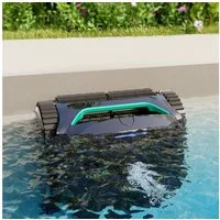 WYBOT Poolroboter C2 kabellos, über App steuerbar, für Boden Wände und Wasserlinie, Volle Poolabdeckung mit 7 Reinigungsmodi