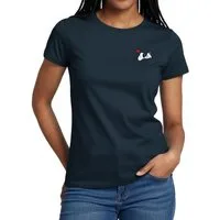 Spreadshirt T-Shirt Peanuts Snoopy Herz Brustmotiv Frauen T-Shirt (1-tlg)