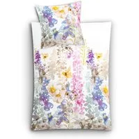 Kleine Wolke Bettwäsche Alcea, Mako-Satin, 2 teilig, mit floralem Print