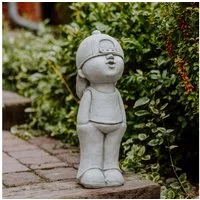 gartendekoparadies.de Gartenfigur Jungen Figur, Steinfigur, H. 52 cm, 16 kg, Frostsicher