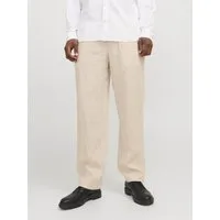Jack & Jones Chinohose JPSTKARL LAWRENCE LINEN CHINO SN Leinen, locker geschnitten
