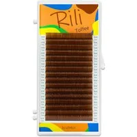 Lovely Einzelwimpern Wimpernverlängerung farbige Farbe hellbraun von Lovely Rili Toffee