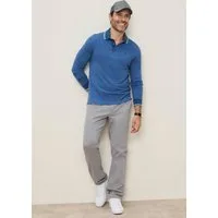 Man's World Poloshirt normale Passform, mit Langarm, klassischer Casual-Look