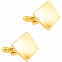 RAIKOU Manschettenknöpfe Quadratisches Design, Edelstahl in Silber/Gold, Glänzend poliert, Herren-Accessoire für Business & Hochzeit