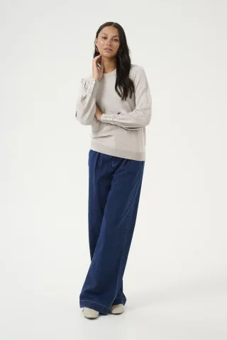 Strickpullover Regular fit light grey