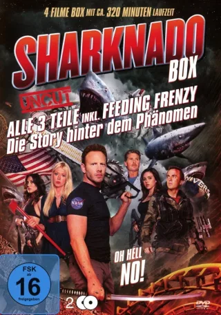 Sharknado 1-3 Box-Edition (2 DVDs mit 3 Filmen plus Bonus-Doku)