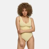 cfab Shaping-Body Tank Bodysuit Sculpting Shapewear mit String-Baby Yellow-XS (1-tlg)