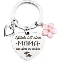 FOUORTUNATE-BEE Schlüsselanhänger Schlüsselanhänger für Mama mit Geschenkbox, liebevolles Geschenk (1-tlg), Geschenk für Mama: Schlüsselanhänger inkl. edler Geschenkbox