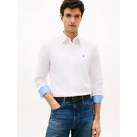 Tommy Hilfiger Langarmhemd LINEN BLEND SOLID BTD Regular Fit Leinen