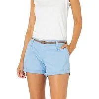 SUBLEVEL Chinoshorts Damen Stretch-Shorts mit Flechtgürtel Sommerhose, Bermudashorts, kurze Chinohose