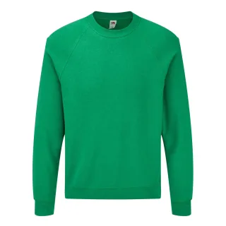 Fruit of the Loom - "Classic" Sweatshirt für Herren/Damen Unisex Raglanärmel (Heidekraut-Grün)