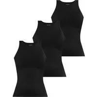 Janice Tanktop 3 x Damen Top hochgeschlossen Nauta Trägertop aus Baumwolle