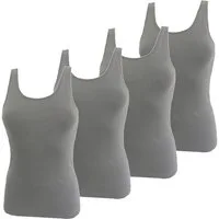 HERMKO Achseltop 1310 (Pack, 4er) Tank Top, Achselhemd, 100 % Bio-Baumwolle, Basic, Shirt, Feinripp