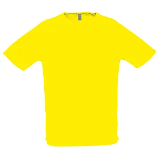 SOLS Herren Sporty Performance T-Shirt, Kurzarm, Rundhals (Zitrone)