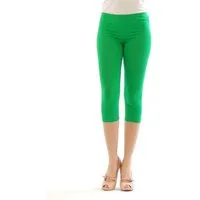 SYS Caprileggings Damen 3/4 Capri Leggings Leggins kurze Knie Hose Baumwolle