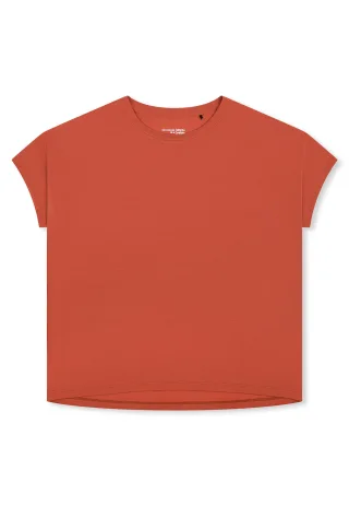 SCHIESSER - Shirt kurzarm Rundhals terracotta - Gr. - 36