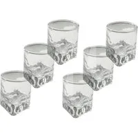 Provance Schnapsglas 6 x Schnapsglas Schnapsgläser Stamper Shotglas Kristallglas 40ml 4cl, 6-tlg., Glas