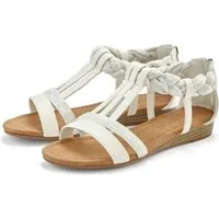 LASCANA Sommerschuh, Sandalette, offener Schuh, Sandale mit aufwendiger Verzierung VEGAN