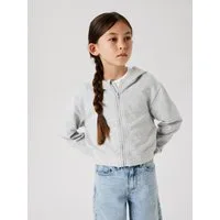 Name It Kapuzensweatjacke NKFMILLE SHORT NREG SWE CARD WH UNB NOOS