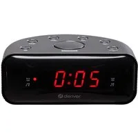 Denver Radiowecker CR-430 10 FM-Speicher, Wecken per Radio oder Buzzer, 10 FM-Speicherplätze