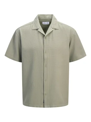 JACK&JONES - JJGLOBAL WAFFLE RESORT SHIRT SS JNR - Gr. - 176