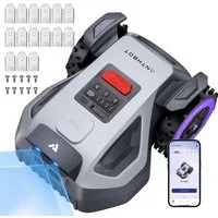 ANTHBOT Rasenmähroboter M9 Mähroboter mit RTK-Navigation & HDR-Dual-Vision, bis 1200 m² Rasenfläche, (mit Ersatzklingen-Set, KI-Hindernisvermeidung), App-Steuerung, Rasenroboter mit 45% Steigung