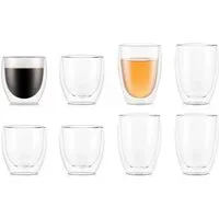 Bodum Weißweinglas Bodum Pavina 8tlg. Gläser-Set 4 x 0.25 4 x 0.35 Liter doppelwandig