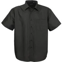 Lavecchia Kurzarmhemd Lavecchia Herren Kurzarmhemd Hka-14 (Schwarz, 5XL) Basic Herrenhemd