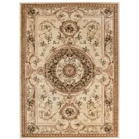 Mazovia Orientteppich Oriente Teppich - Traditioneller Teppich Orient Beige, 60 x 100 cm, Geeignet für Fußbodenheizung, Pflegeleicht, Wohnzimmerteppich
