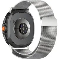 SmartUP Smartwatch-Armband für Samsung Galaxy Watch 8 / 8 Classic Milanese Edelstahl Ersatzband, stufenlos einstellbar, rostfreier Edelstahl