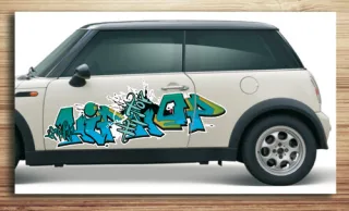 Aufkleber fürs Auto, Autoaufkleber Graffiti Style "HipHop"