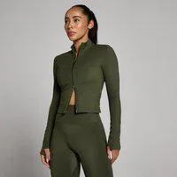 MP Damen Tempo Verkürzte Jacke - Waldgrün - L
