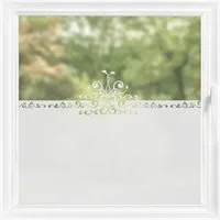 Bilderdepot24 Fensterfolie statisch haftend Motiv Fensterdeko Royal Ornament Bordüre Muster, blickdicht, Innen Fenster Tür Balkontür Küche Badezimmer Wohnzimmer Schlafzimmer