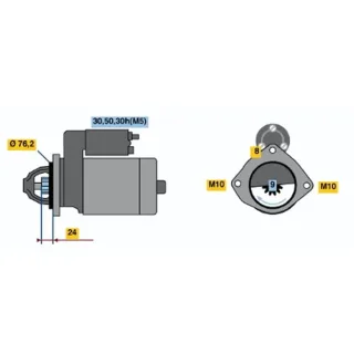 Bosch Anlasser 2,0 kW BMW 3er 5er 7er Opel Omega 2,5