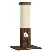 FEANDREA Kratzbaum Kratzstamm, Katzenbaum, 73cm Sisalkratzbaum, breiter Sockel, 4 Anti-Rutsch-Pads