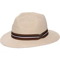 bugatti Fedora Einfarbiger bugatti Sommer-Fedora mit gewebtem Hutband (keine)