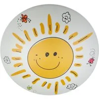 niermann Deckenleuchte Sunny, Kinderlampe, Kinderzimmer, bruchsicherer Kunststoff