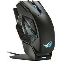 Asus ROG Spatha X Gaming-Maus (kabelgebunden, Wireless, kabellos, mit magnetische Ladestation, Aura Sync, RGB-Beleuchtung)