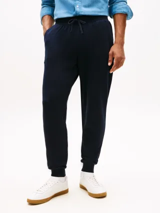 Tommy Hilfiger Jogginghose "ESSENTIAL TERRY" elastischer Bund, regular fit, Bündchen am Bein