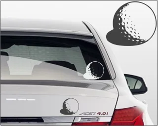 Aufkleber Golfer