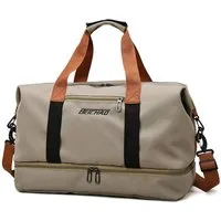 ibettertec Reisetasche Fitnesstasche,Sporttasche,Große Umhängetasche mit Schuhfach&Nassfach (Atmungsaktiv, wasserdicht, verschleißfest, großes Fassungsvermögen), Schultergurt, für Yoga, Schwimmen, Tourismus, Fitness