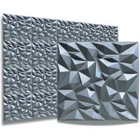 IKHEMalarka 3D Wandpaneel 3D Paneele PVC Kunststoffpaneele, BxL: 50,00x50,00 cm, 0,25 qm, (1 Stück, 3D Wandpaneele Deckenpaneele) hochwertige & harte PVC 3D Platten Wand & Decke