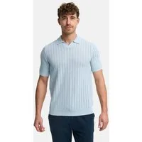 Indicode Poloshirt INCystem aus strukturierter Strickqualität mit offenem Kragen