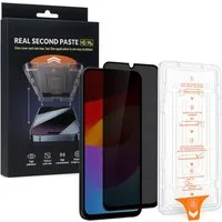 Wigento Handyhülle Für Samsung Galaxy A17 5G / 4G SnapFit Privacy Glas Installationshilfe, Blickschutz, 9H Härte, kratzfest, stoßfest, Installationshilfe