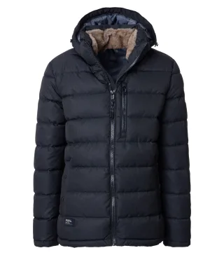 CASAMODA - Steppjacke mit Kapuze blau - Gr. - M